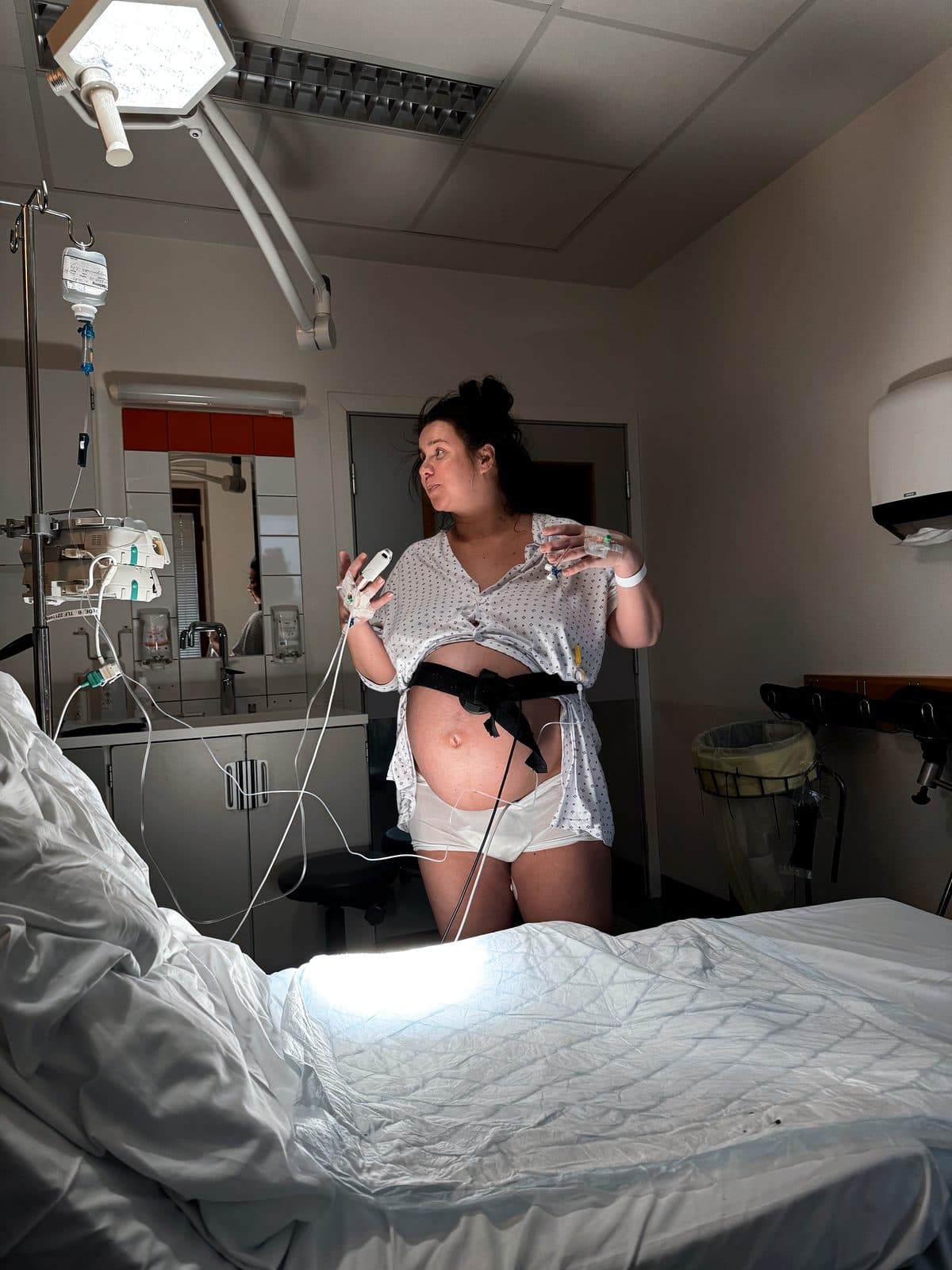 Gravid på sykehuset før fødselen